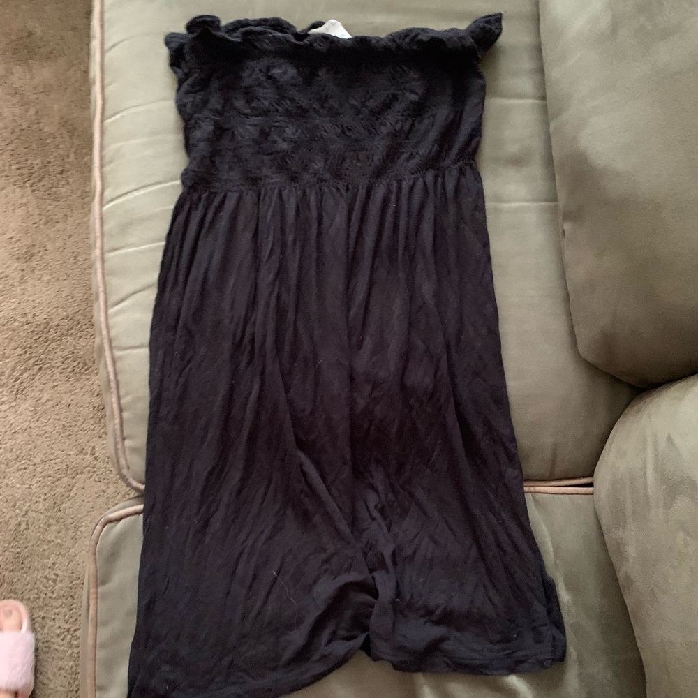 Black Strapless Dress